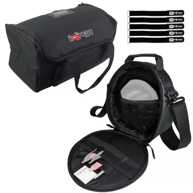 DJ Pro Audio Studio Band Headphone Gear Bag w Fogger Scanner Accessories Case