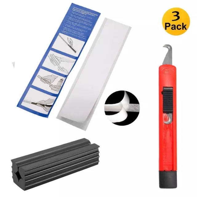 Adhesive Golf Grip Tape Rolls Rubber Vise Clamp Remover Tool Hook Blade