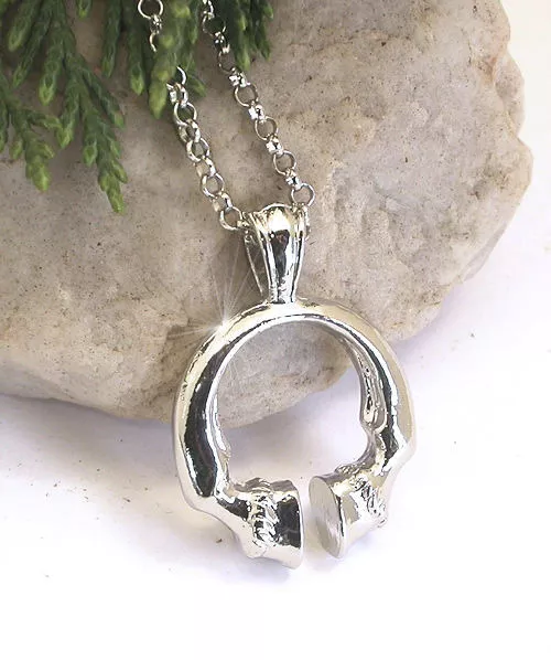 Horse & Western Jewellery Jewelry Ladies Womens Horse Hooves Necklace Silver