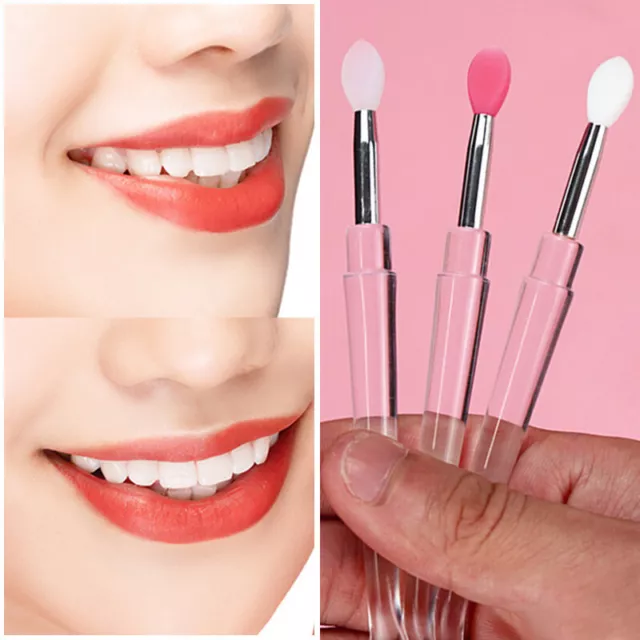 Silicone Lip Brush Eyelash Lash Mascara Applicator Lipstick Wands Cleaner Brush