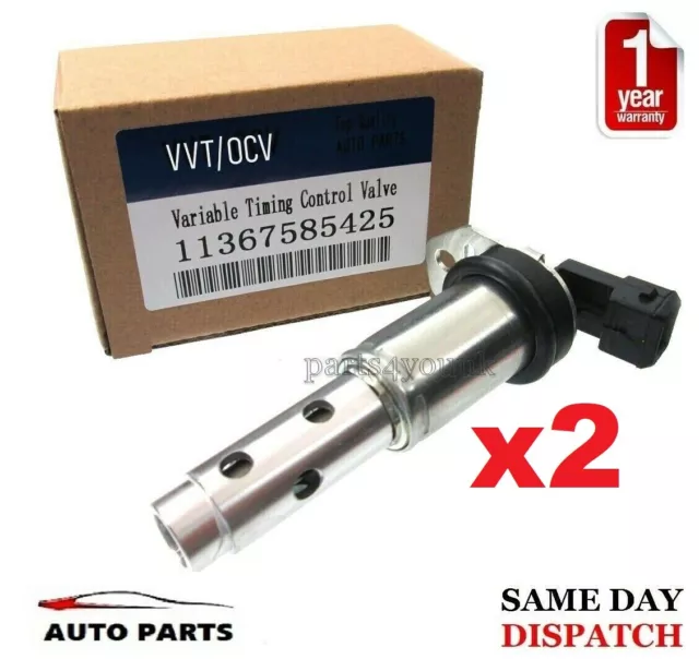 2 x VANOS CAMSHAFT SOLENOID VALVE for BMW N51 N52 N52N N53 N54 N54T E82 E90 E92