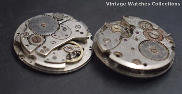 Vintage-mix Winding Non Working Watch Movement For Parts And repair O-14903