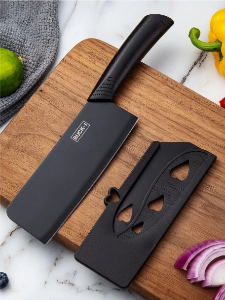 1pc Stainless Steel Kitchen Knife With Storage Case