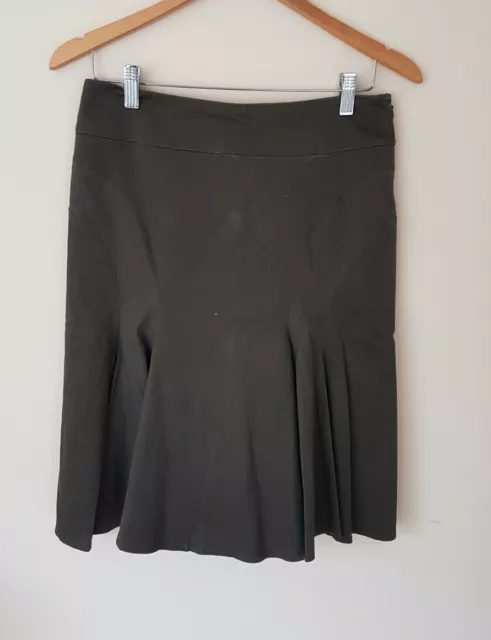 Skirt Reiss Size 10 Green / Taupe Womens