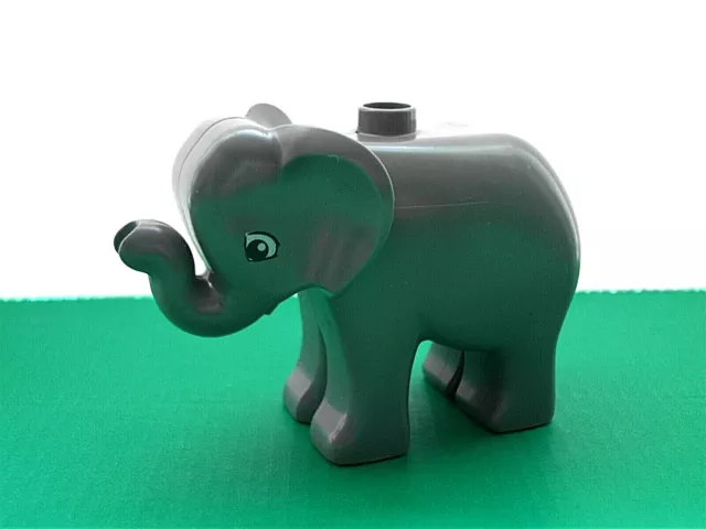 Lego Duplo~Tiere~ Kleiner Elefant dunkelgrau ~ Wildtiere Zootiere Tiere