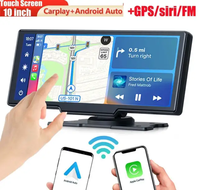 10.26" Wireless Apple CarPlay Android Auto Touchscreen Tragbares Autoradio FM/BT