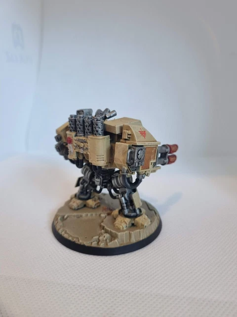 Another finished piece - Dark Angels Venerable Dreadnought, a classic that I wanted to paint for a very long time