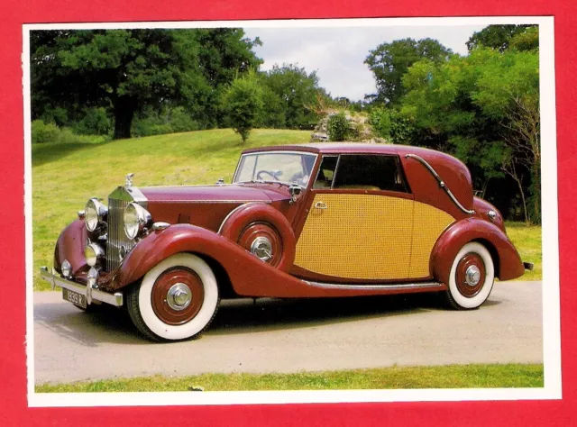 Car Postcard ~ 1939 Rolls Royce Wraith Sedanca de Ville - British - Magna Books