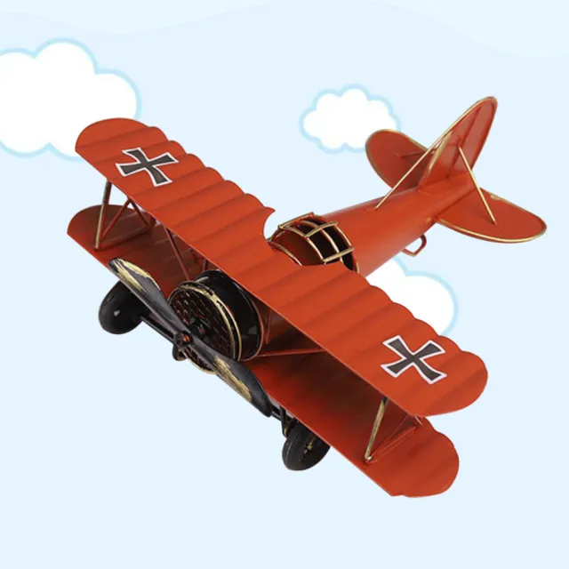Aircraft Models Retro Iron Handicraft Metal Plane Decor Airplane Cake Topper
