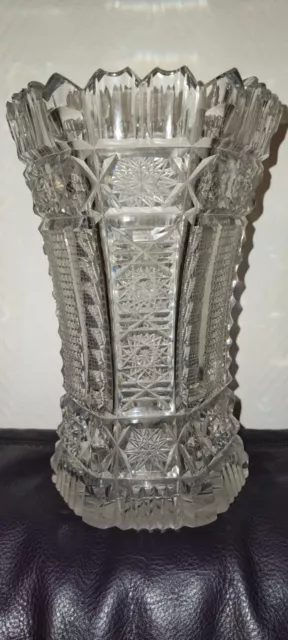 Bleikristall Vase Vintage Geschliffen