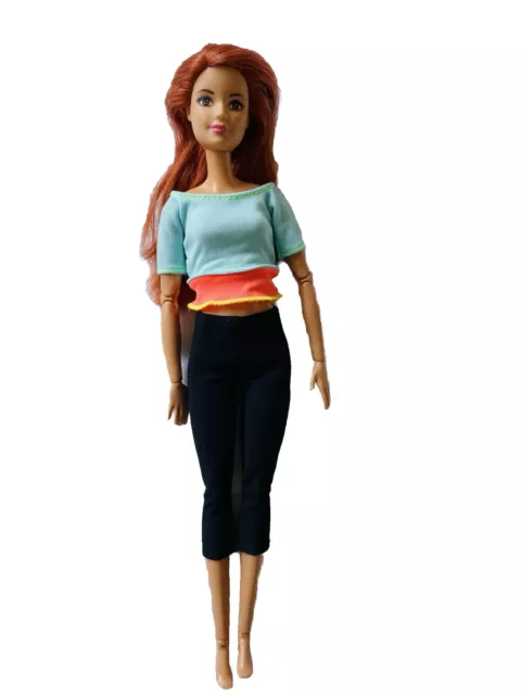 BARBIE MADE TO Move Doll, Blue & Pink Top $26.00 - PicClick