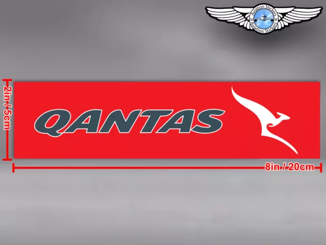 Qantas Airways Rectangular Logo Decal / Sticker