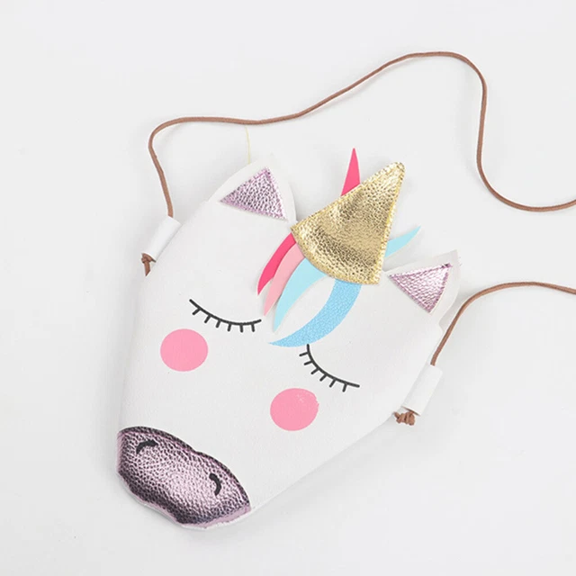 Borsa a tracolla per bambini borsa cartoni animati borsa a tracolla unicorno borsa diagonale mini donna