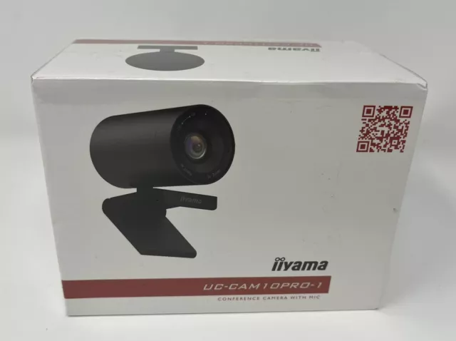 iiyama Conference Camera In-built Microphone Black UC-CAM10PRO-1 New Sealed