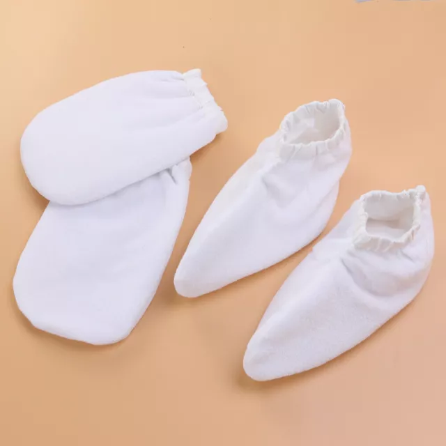 2 Pairs Pied Spa Couverture Traitement De Bain Mitt La Cire De Paraffine Gants