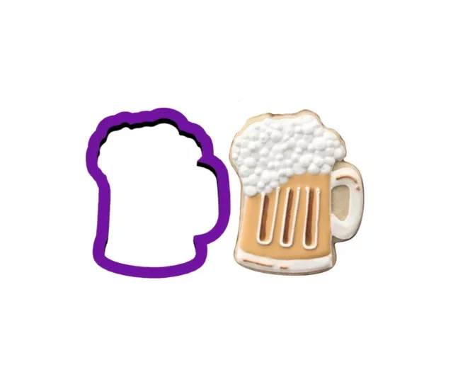 New! Beer Mug St Patricks/Fathers Day Cookie Cutter Polymer Clay Fondant Cutters