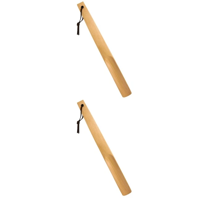 Set 2 manici clacson metallo legno aiuto strumento rimozione viaggio sollevatore