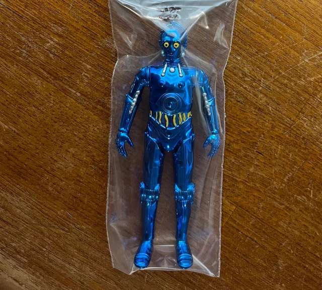 Star Wars Blue Chrome Protocol Droid Mandalorian hasnotalent - no vintage 2