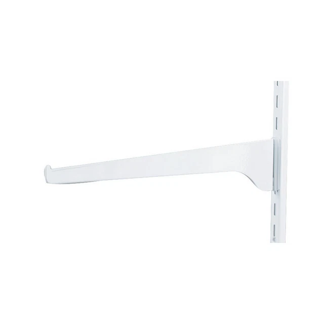 Knape & Vogt 180 WH 12 Powder-Coated 16 ga. Steel Shelf Bracket 12 L in.