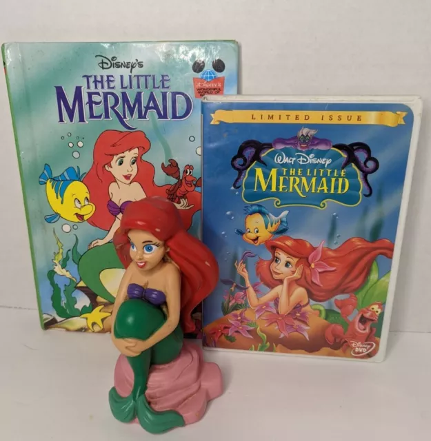 Disney's The Little Mermaid DVD Limited Issue, Kids Book, & Bath Toy
