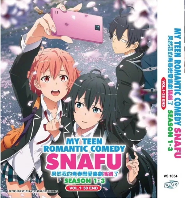 DVD Anime My Teen Romantic Comedy SNAFU Full Series Season 1+2+3 (1-38) English