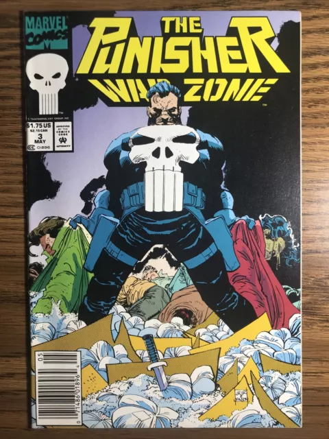 The Punisher: War Zone 3 Newsstand John Romita Jr Cover Marvel Comics 1992