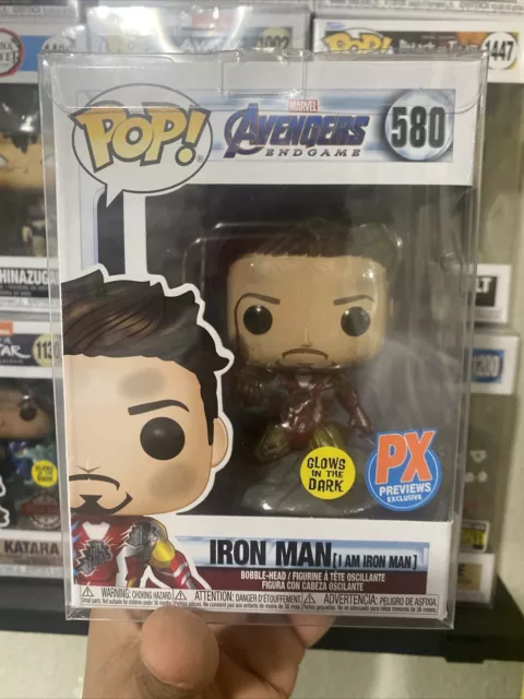 Funko Pop! Vinyl: Marvel - Iron Man (I Am Iron Man) (Metallic) (Glows in the...