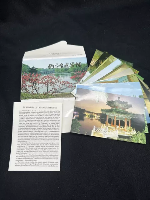 Vintage 1980’s China Postcards: Diaoyutai State Guesthouse, Beijing (Set of 11)