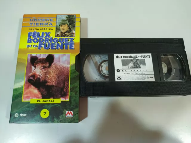 Felix Rodriguez de la Fuente el Jabali - VHS El Hombre y la Tierra