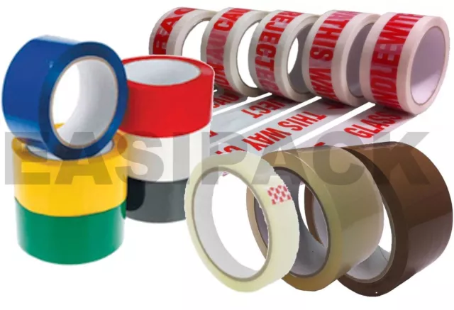 Colour Caution Fragile Packing Tape Sellotape Packaging Brown Tape 48MM x 66M