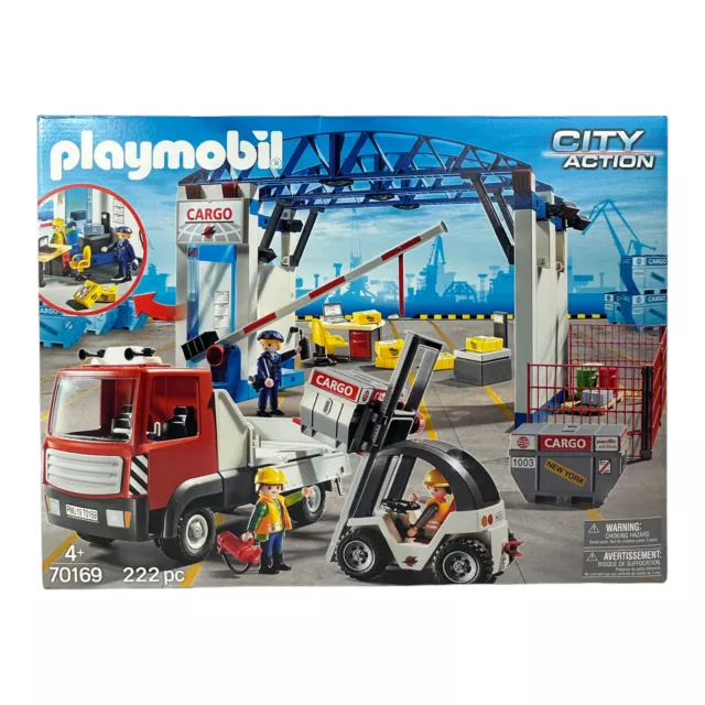 Playmobil® 70169 Cargo-Halle mit Transportfahrzeugen & Gabelstapler - NEU