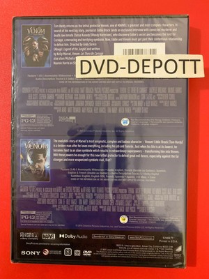 VENOM LET THERE Be Carnage + Venom 2 Movie Collection DVD