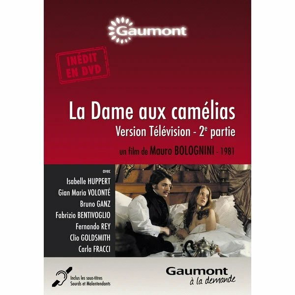 DVD - La dame aux camélias, Partie 2 - Gaumont Video - Isabelle Huppert, Gian Ma