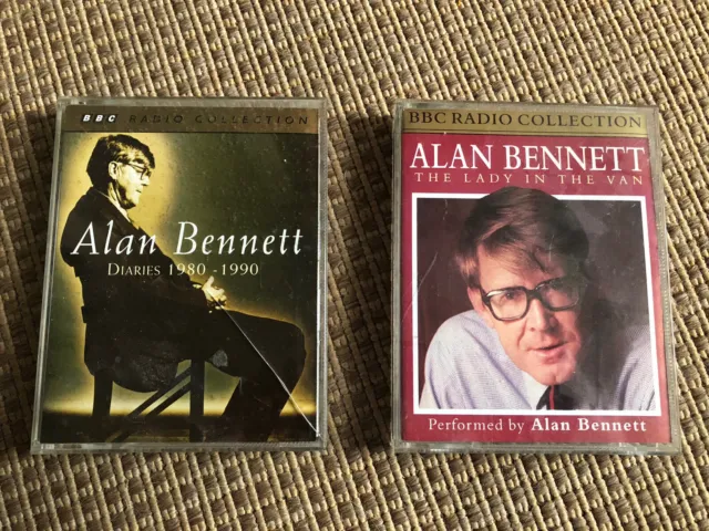 2 x Double Cassette Packs Alan Bennett The Lady In The Van & Diaries 1980-1990