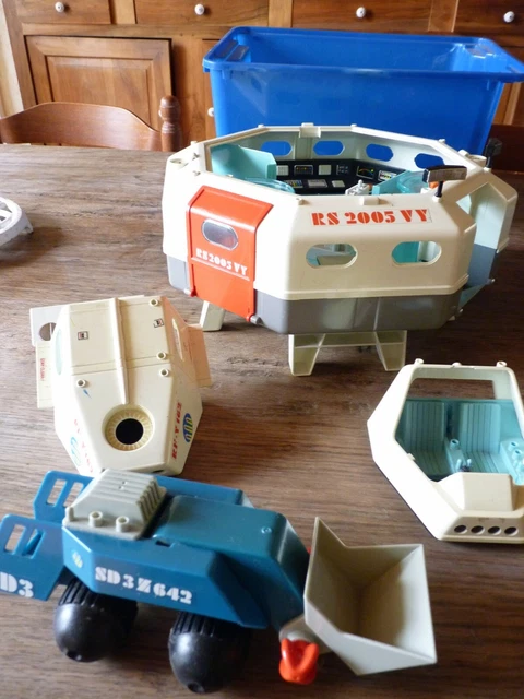 Playmobil GE5P XY-6 rare Robot bleu Lyra 1980 Geobra Star Wars R2-D2 Droïde - Collection