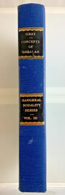 Concepts of Qabalah- Vol. 3 - William G. Gray - 1984 - Occult - Hardcover - HTF