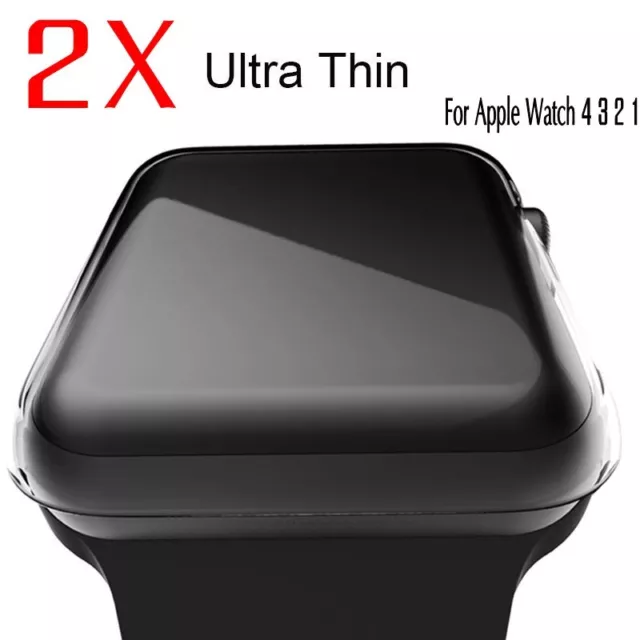 2 x Schutzhülle für Apple Watch-Serie 1 2 3 4 iWatch Crystal Clear Schutzhülle