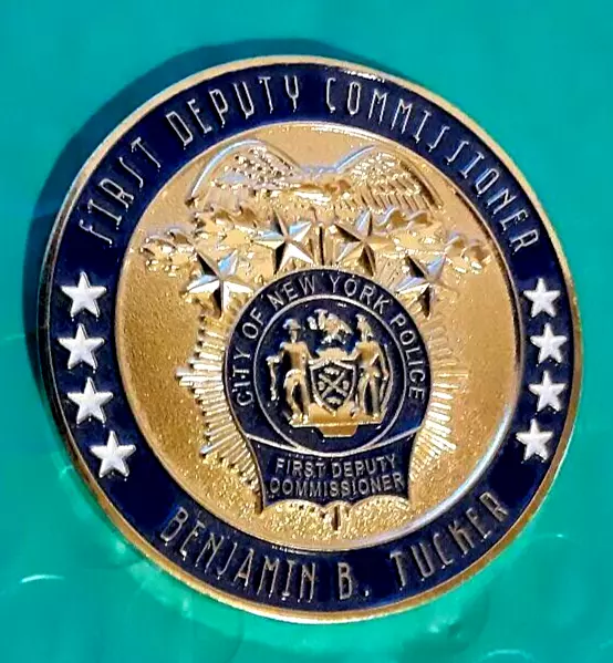 Rare Nypd First Deputy Commisioner Benjamin Tucker Challenge Coin