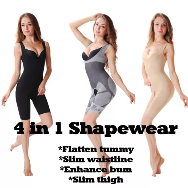 Women's Full Body Shaper Slimming Shapewear Firm Tummy Control Bodysuit  Corset