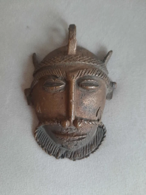 Pendentif Masque Africain En Argent Massif 925 – Motif Ajouré, Occasion TBE | Bijou Ethnique Sterling