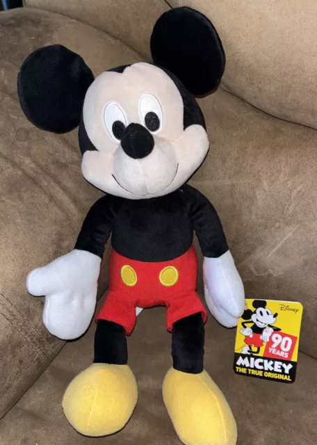 MICKEY MOUSE Disney 90 Years Kohls Cares 14" Plush Stuffed Toy NEW TAG