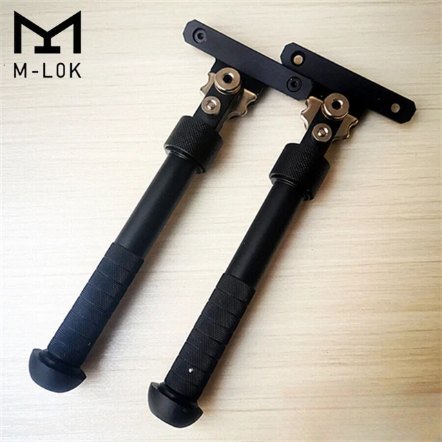 6.5-9 Inches Adjustable Hunting Tactical Bipod For m-lok Rail Black Matte