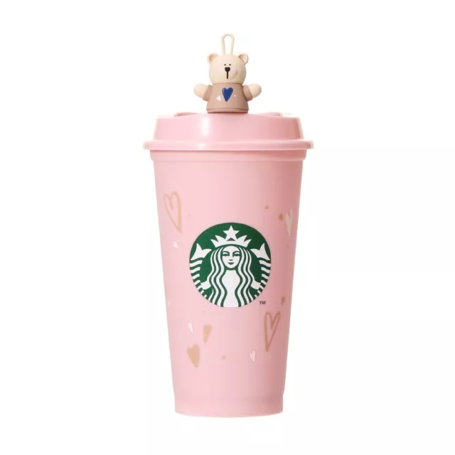 PSL STARBUCKS JAPAN 2024 Valentine Cap Bearista Reusable cup set NEW