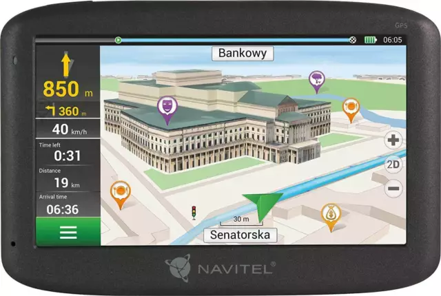 Navitel E500 Navigationssystem 5 Zoll GPS mit Europa Karte vorinstalliert Navi