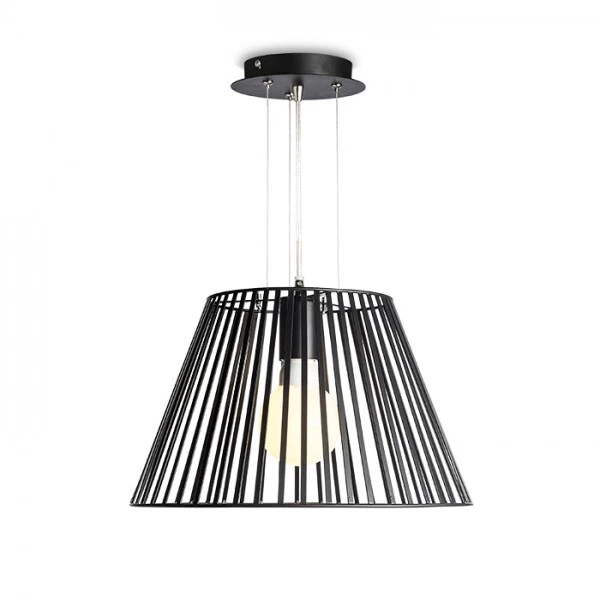 Lampadario Lampada VESCO a sospensione nero 230V E27 42W