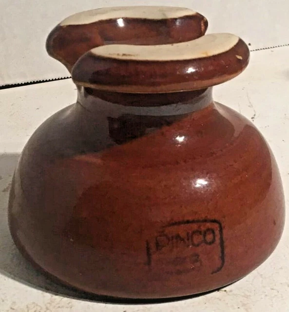 Pinco 63 Brown Porcelain Cable Insulator