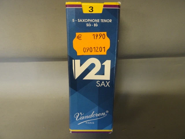 Boite De 3 Anches De Saxophone Vandoren V21 Sax Tenor Sib-Db