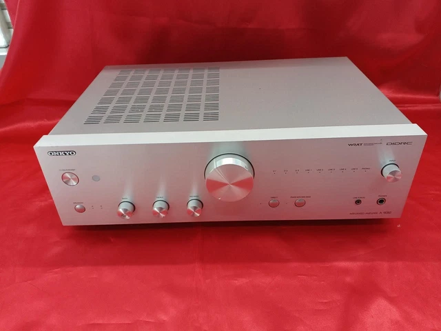 AMPLIFICATEUR STÉRÉO INTÉGRÉ Onkyo A-9050 argent testé à distance Japon ...