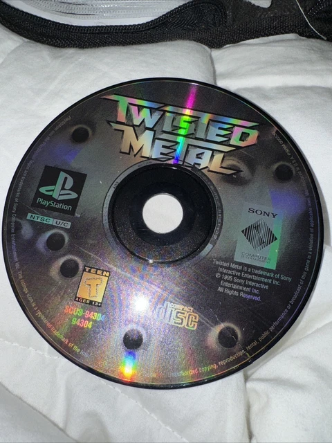 Boîtier PlayStation 1 Twisted Metal - ⚠️ Sans Jeu Ni Notice, Boîtier Cassé - État Correct Pour Collection