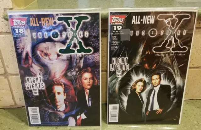 THE X FILES COMIC BOOKS #18 & #19 (1995) Topps Sci-Fi lot TV Series